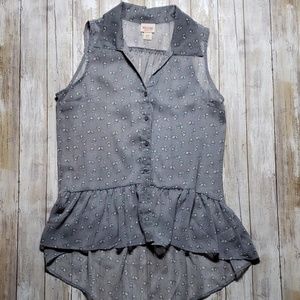 Spring Bunnies sleeveless sheer top.